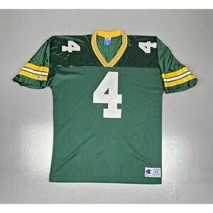 Vintage Brett Favre Jersey Mens 48 Champion 90s Green‎ Bay Packers Made in USA